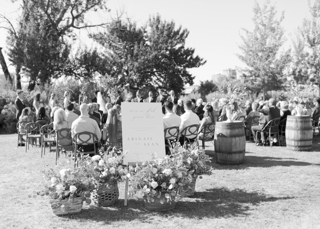 a winery wedding ceremony in Kelowna BC 