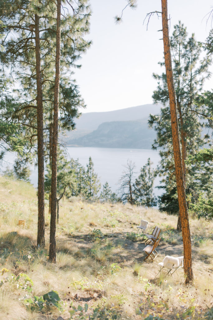 an outdoor wedding ceremony at a Kelowna private estate wedding 