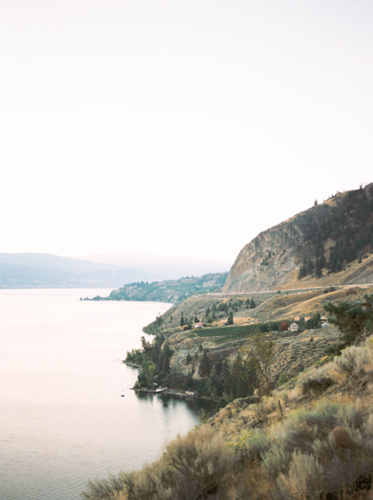 A view of the Okanagan Valley at sunrise